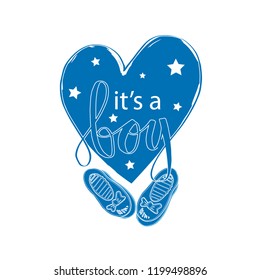It's a boy, Baby shower greeting card