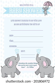 Boy Baby shower invite