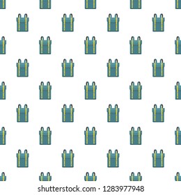 Boy backpack pattern seamless vector repeat for any web design