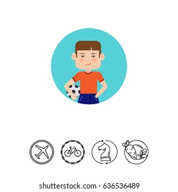 Boy with ball