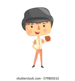 Boy Baseball Player, Kids Future Dream Professional Occupation Illustration