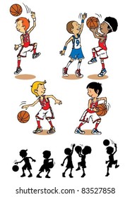 Boy basketball character