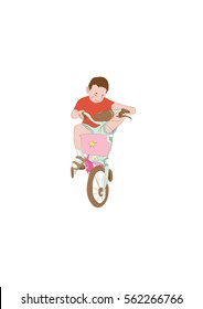 boy and bicycle