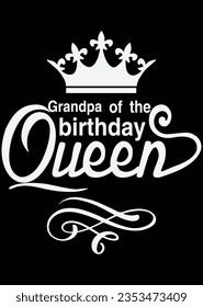 Boy Of The Birthday Queen eps archivo de corte para máquina de corte