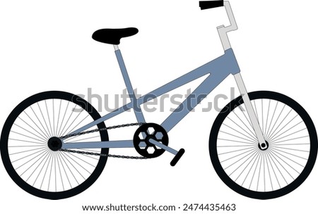Boy blue bi-cycle design illustration.Vector file
