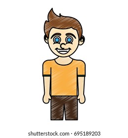 boy blue eyes  happy child icon image 