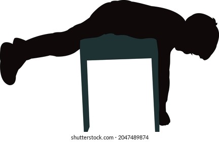 vector de silueta corporal de un niño