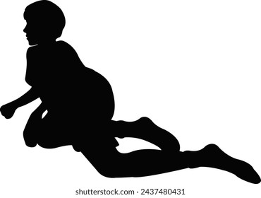 Ein Körper Silhouette Vektor
