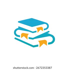 abstraktes Jungenbuch Logo moderner Stil