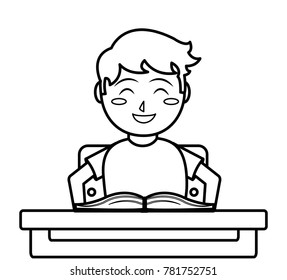 Boy and book design