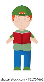 Boy and book design