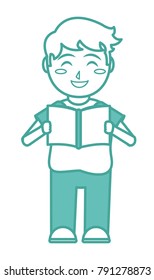 Boy and book design