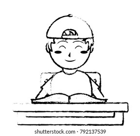 Boy and book design