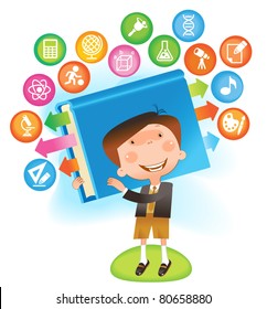 boy with book.THE SCHOOL OF SCIENCES