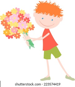 boy with the bouquet