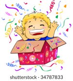 Boy in Box - Vector