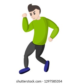 Boy break dance icon. Cartoon of boy break dance vector icon for web design isolated on white background