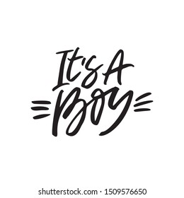 It is a boy brush stroke inscription