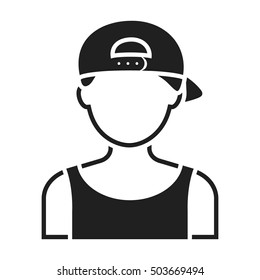 Boy Cap Icon Black Style Isolated Stock Vector (Royalty Free) 503669494 ...