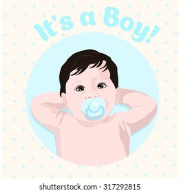 Its a boy card.