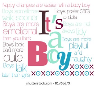 Its a boy card