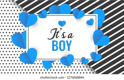 It's a boy card or background. vector illustration.