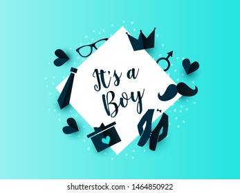 Its a boy card or background. vector illustration.