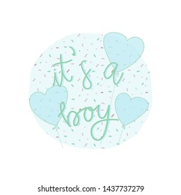 It's a boy card design
