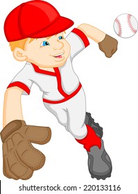 boy cartoon baseball player 