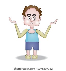 Boy Cartoon Character and Illustration