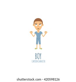 Boy Cartoon Character Vector