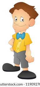 Boy Cartoon Character - Vector Illustration