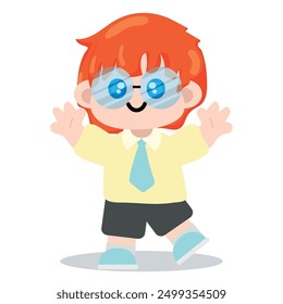 Boy cartoon character Vector illustration