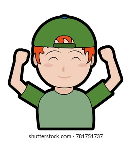 Boy cartoon design