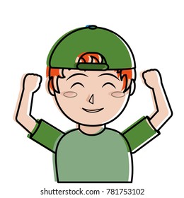 Boy cartoon design