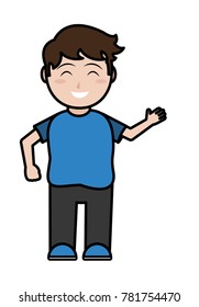Boy cartoon design