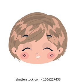 Boy cartoon design, Kid childhood little people lifestyle and person theme Vector illustration