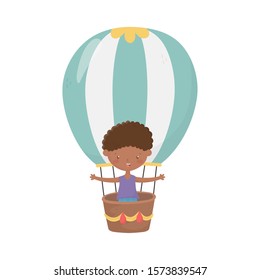 Boy cartoon design, Kid childhood little people lifestyle and person theme Vector illustration