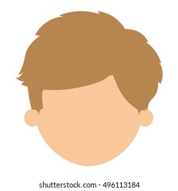 Boy cartoon head design