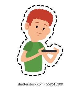 boy cartoon icon