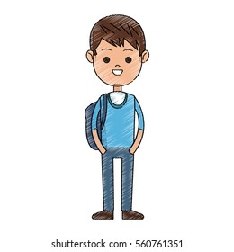 boy cartoon icon