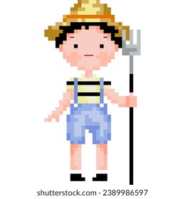 Icono de dibujo animado en forma de píxel	