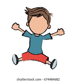 boy cartoon student young character