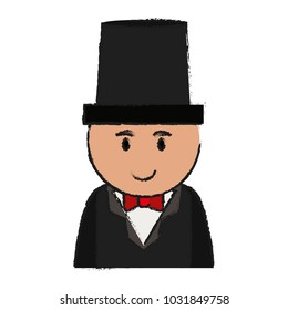 Boy cartoon with suit design