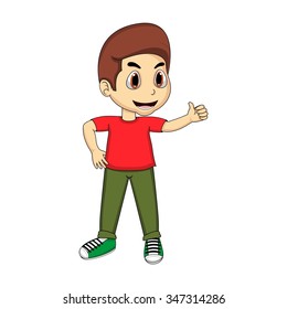 Boy Cartoon Vector Illustration