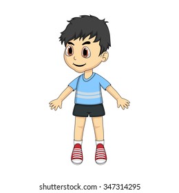 Boy Cartoon Vector Illustration