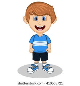A boy cartoon vector illustration