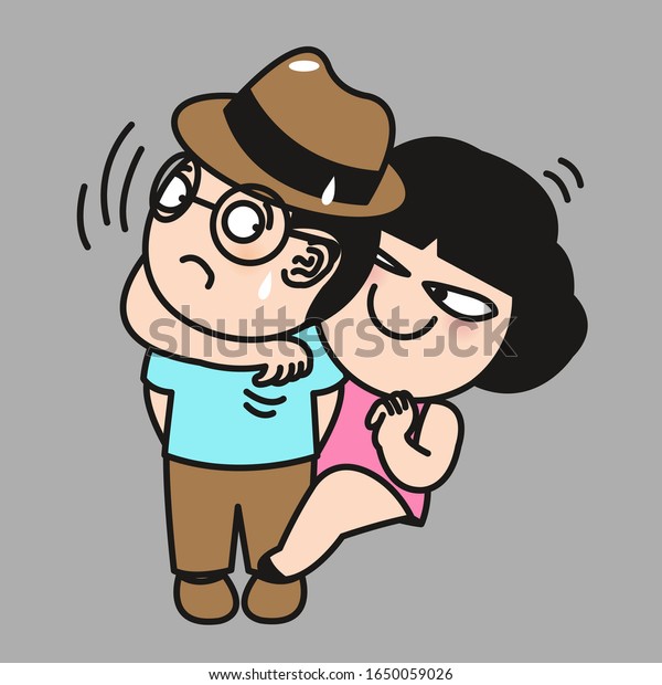 男の子は恋人の女の子に横のヘッドロックをつかまえた けんかシリーズのカップルコンセプトカードキャラクターイラスト のベクター画像素材 ロイヤリティフリー 男の子は恋人の女の子に横のヘッドロックをつかまえた けんかシリーズのカップルコンセプトカードキャラクターイラスト のベクター画像素材 ロイヤリティフリー