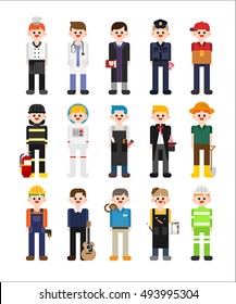 boy character about job vector illustration flat design
