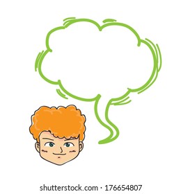 Boy Character Greeting